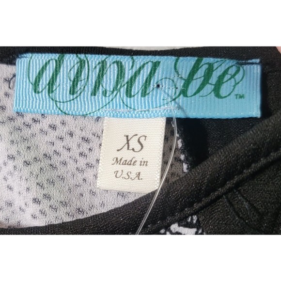 Dina Be Fit & Flare Skater Dress Size XS Extra Small Black & White NEW - Picture 6 of 16